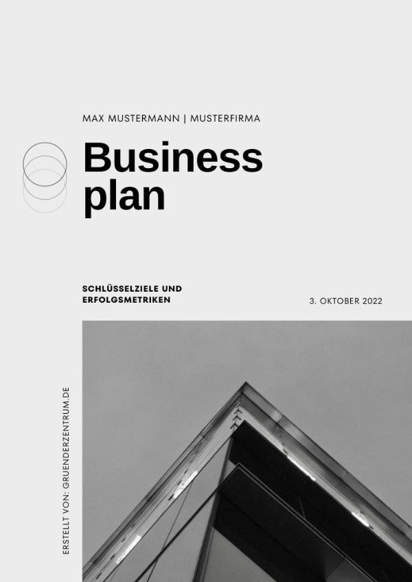 Businessplan Muster